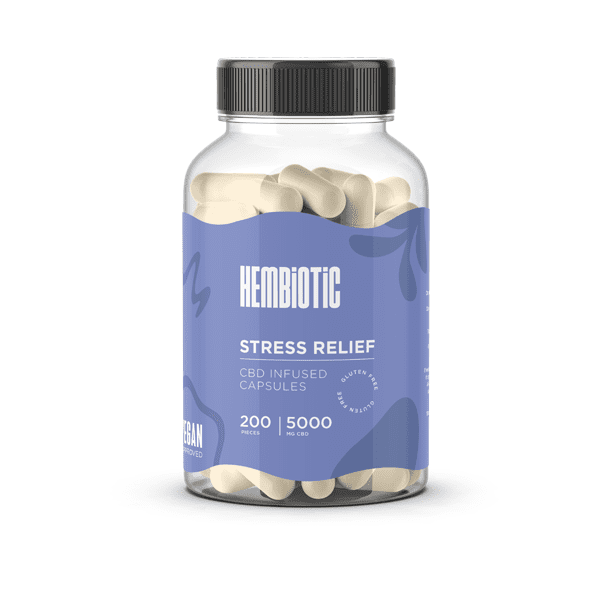 Hembiotic 5000mg Bulk Functional CBD Capsules - 200 Caps - Image 8