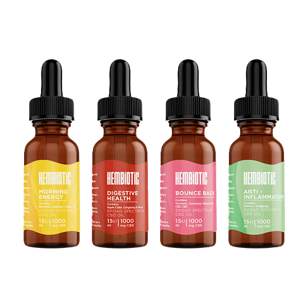 Hembiotic 1000mg Broad-Spectrum Functional CBD Oil - 15ml - Image 7