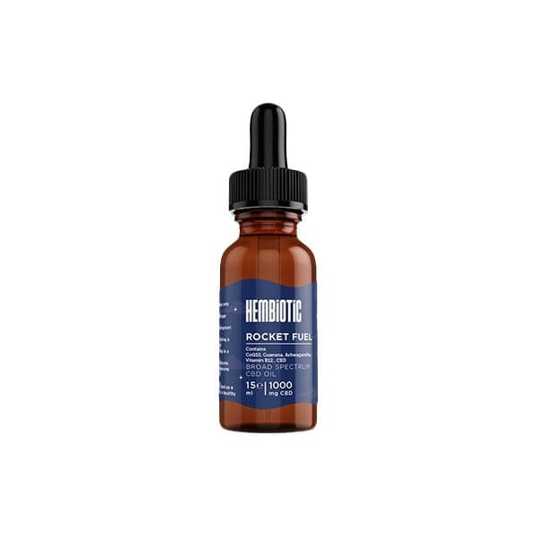 Hembiotic 1000mg Broad-Spectrum Functional CBD Oil - 15ml - Image 3