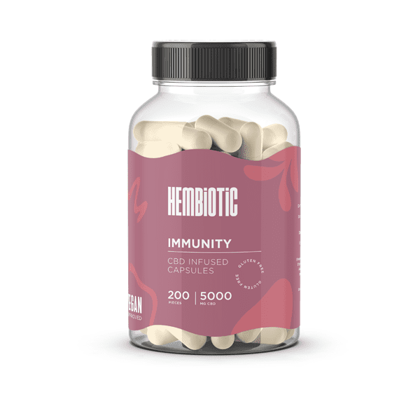 Hembiotic 5000mg Bulk Functional CBD Capsules - 200 Caps - Image 13