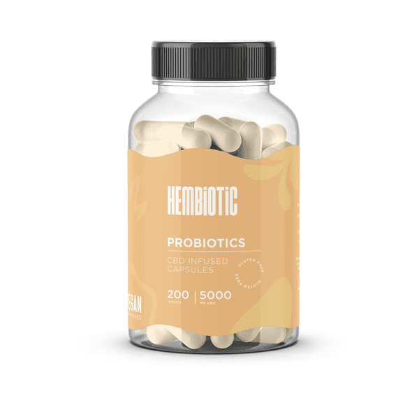 Hembiotic 5000mg Bulk Functional CBD Capsules - 200 Caps - Image 5