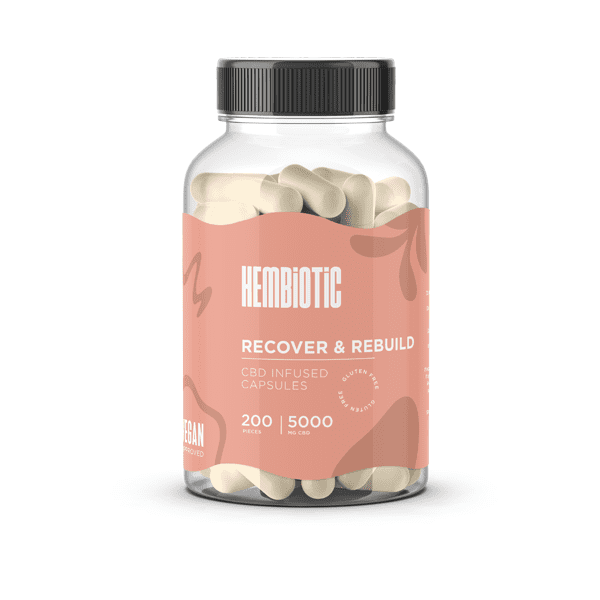 Hembiotic 5000mg Bulk Functional CBD Capsules - 200 Caps - Image 16