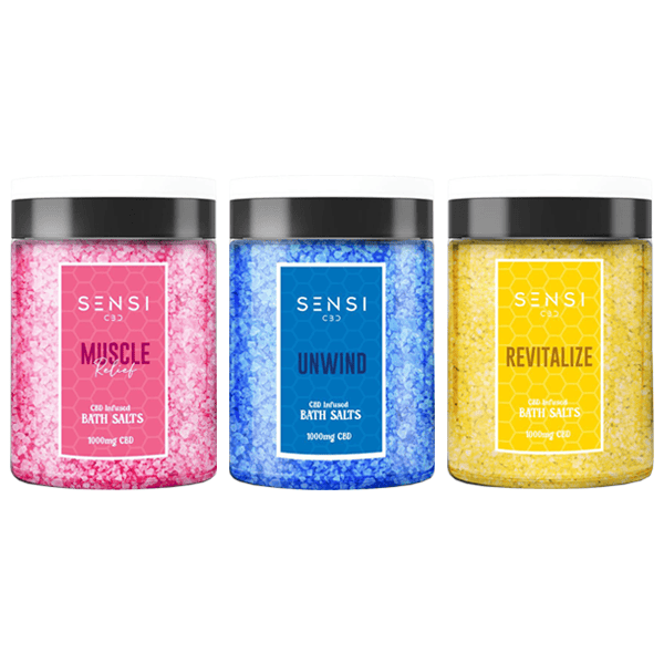 Sensi CBD 1000mg CBD Infused Bath Salts - 700g (BUY 1 GET 1 FREE) - Image 7